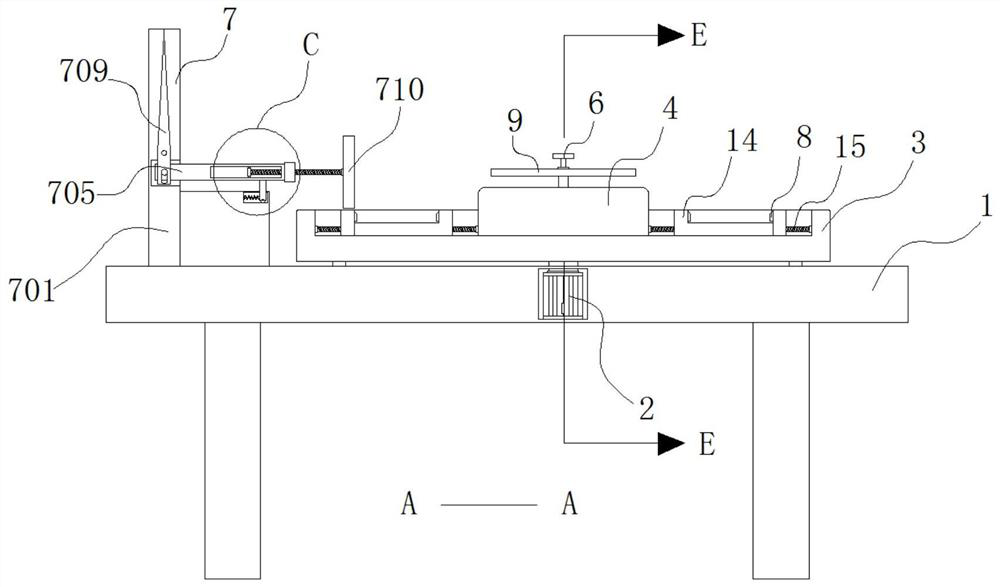 Surface flatness high-precision detection device for rolling bearing manufacturing