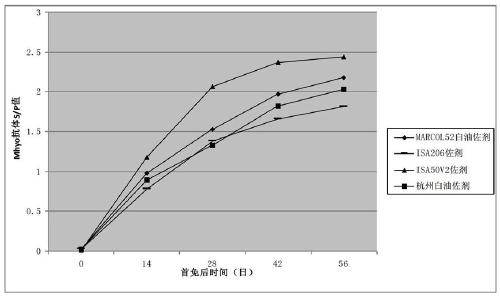 Porcine circovirus type 2, Mycoplasma hyopneumoniae double inactivated vaccine and preparation method thereof