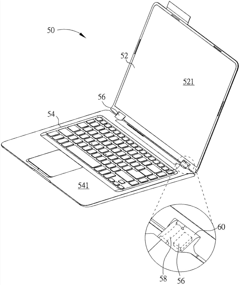 Double-shaft pivot mechanism and relevant portable electronic device