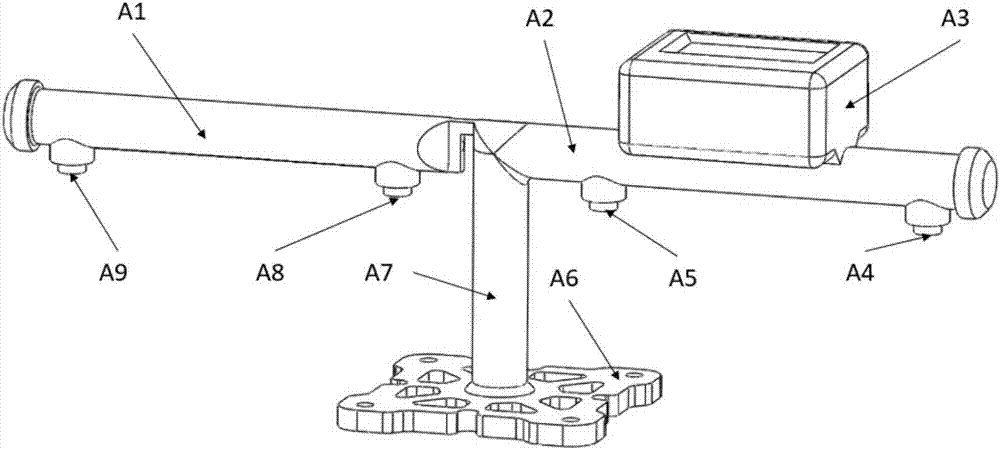 Device for measuring relative deformation