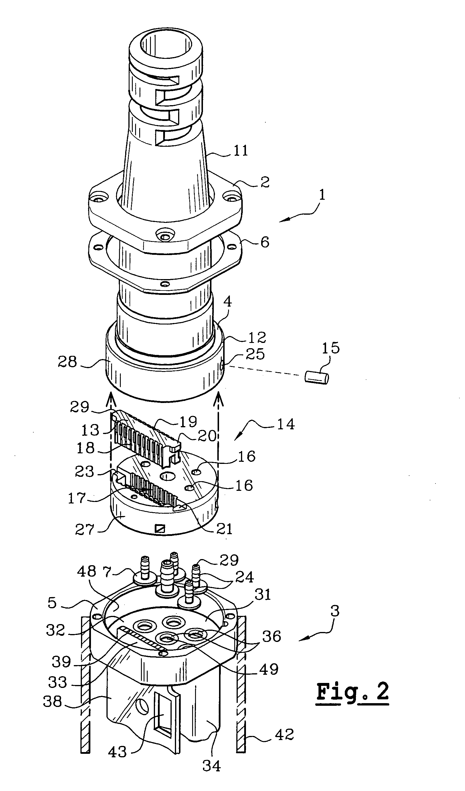 Hydroelectric coupling for a printhead and a printer equipped with one such coupling