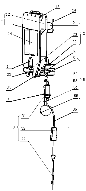 Shearing-type infusion squeezing device