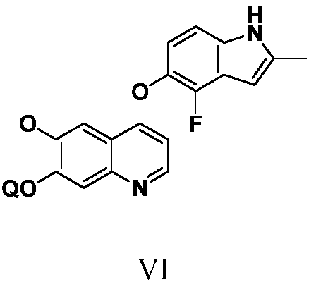 Anlotinib hydrochloride intermediate and preparation method of anlotinib hydrochloride