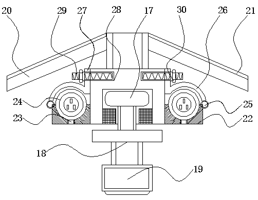 Monitoring device having protective structure and used for rotating machine under radiation environment