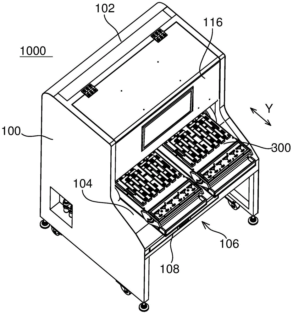 Display board testing device and method