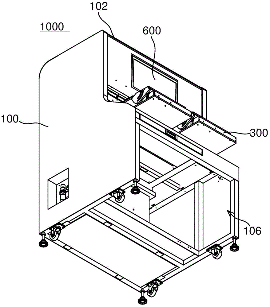 Display board testing device and method