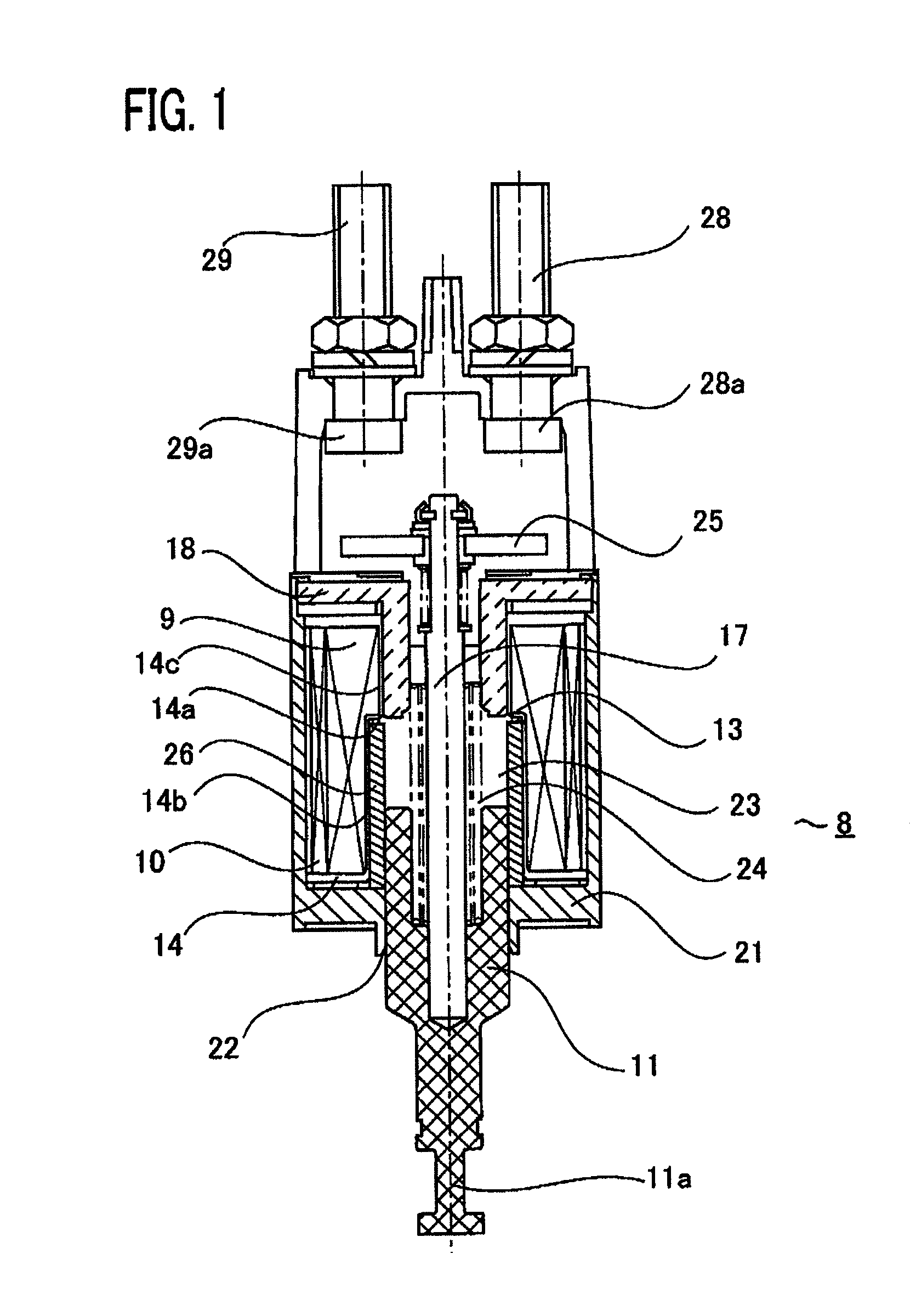 Electromagnetic switch for auxiliary-rotation starter