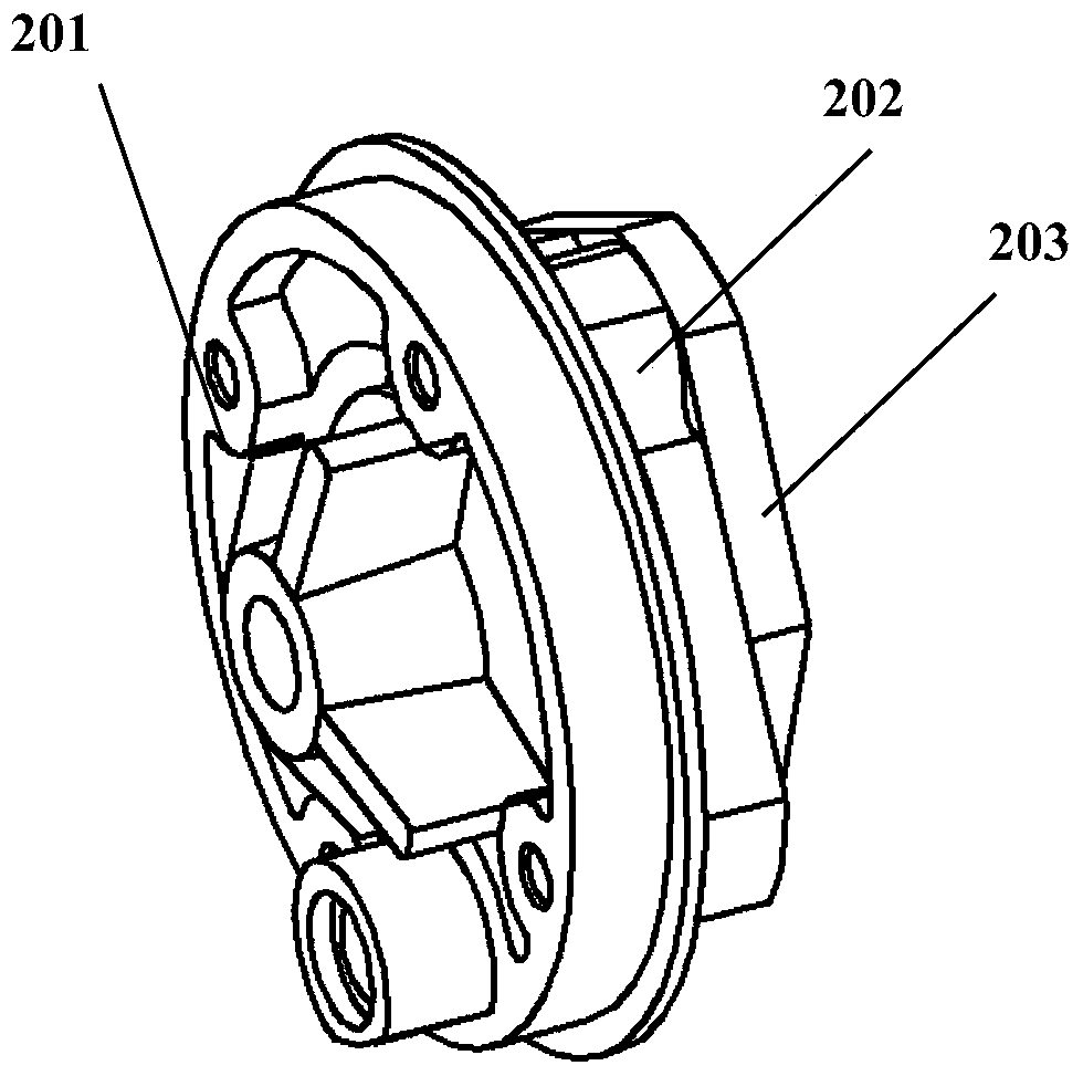 Stator magnetic pole type electric roller vane pump