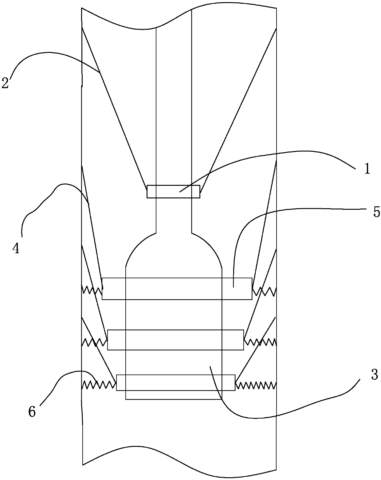 A submersible pump underground fixing mechanism