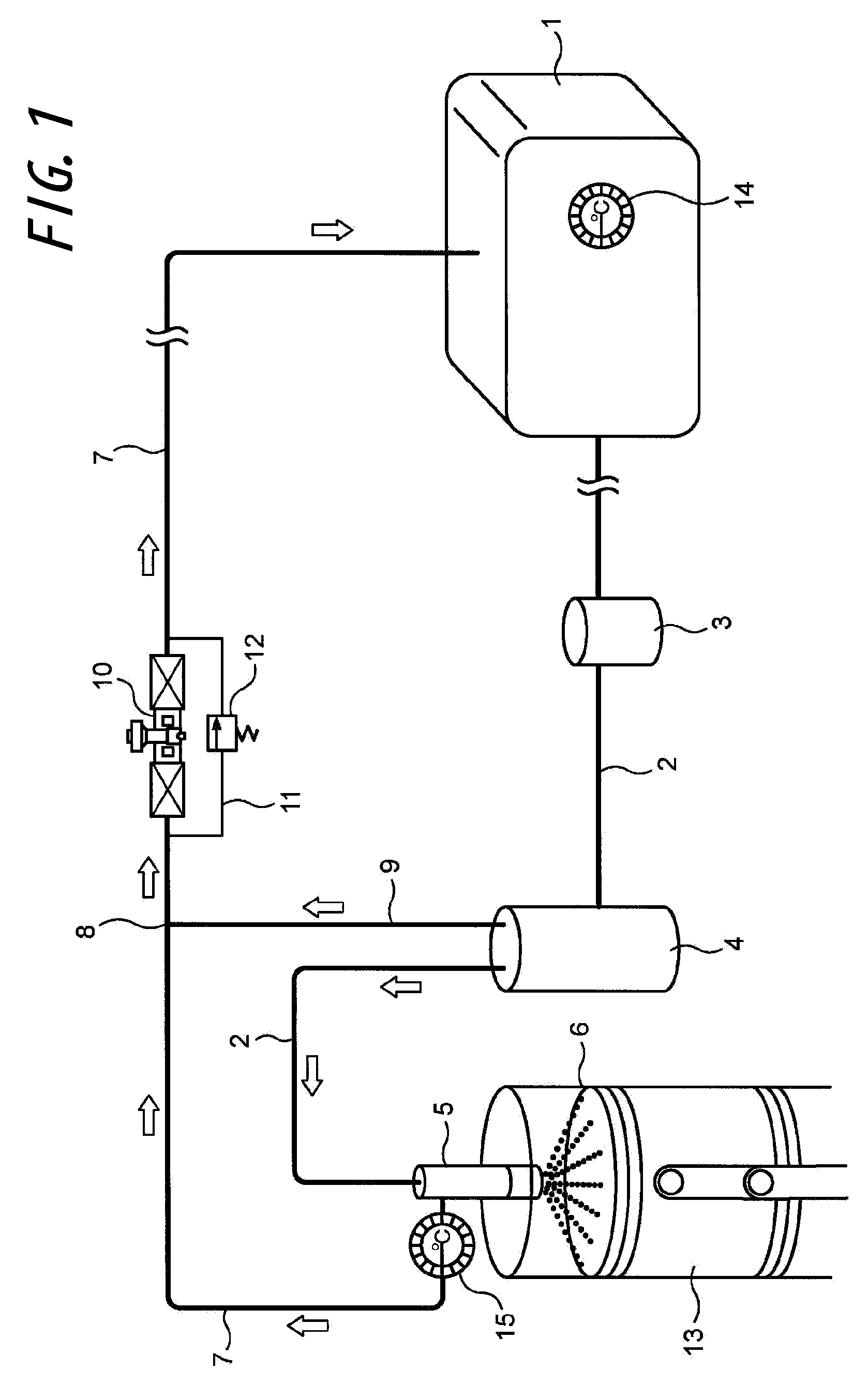 Petroleum fuel supply method and circuit