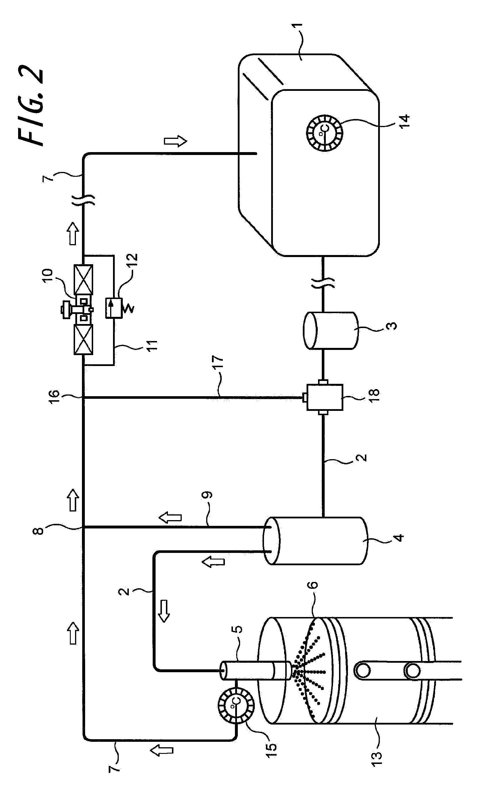 Petroleum fuel supply method and circuit