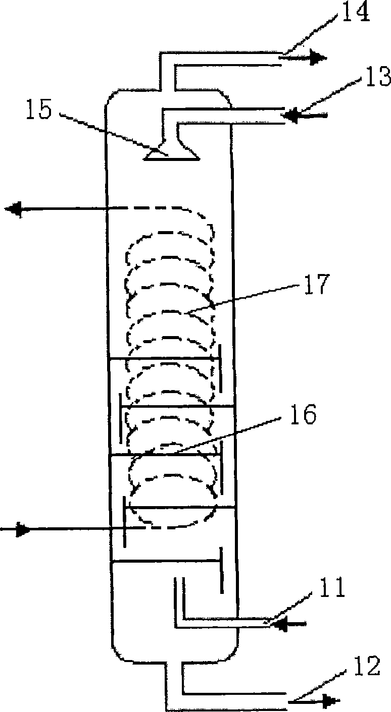 Method and device for low-pressure processing of coal bed gas
