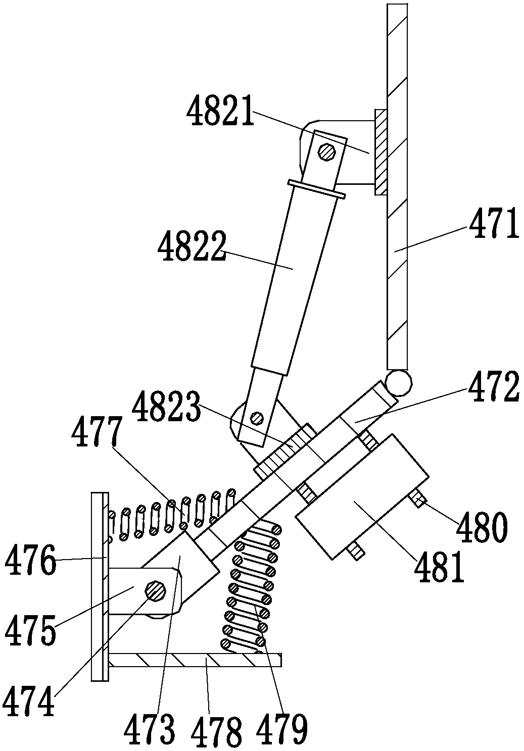 A vegetable automatic harvesting device with root rotary cutting function