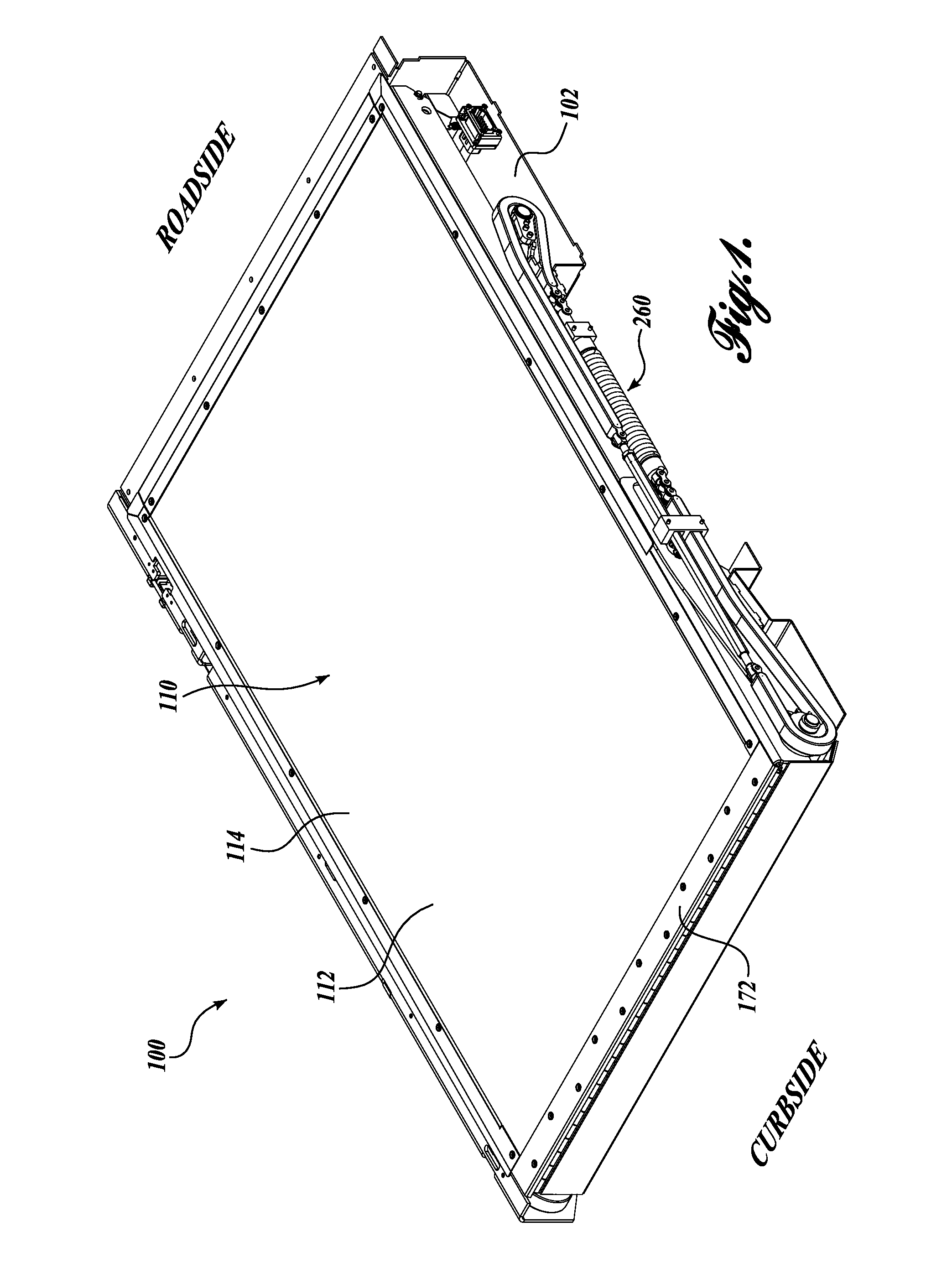 Fold out ramp