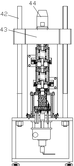 Triaxial multiple coal and gas outburst test device