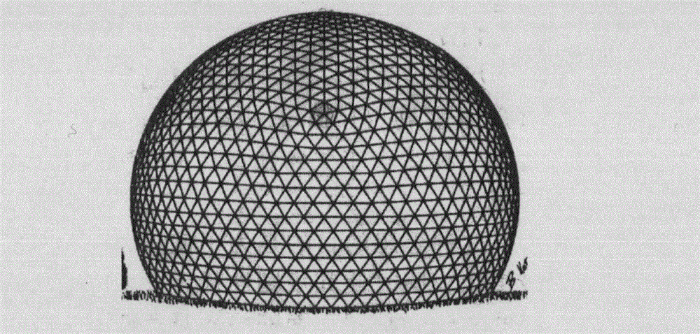 Large-space metal reticulated shell structure suitable for field equipment maintenance and its construction method