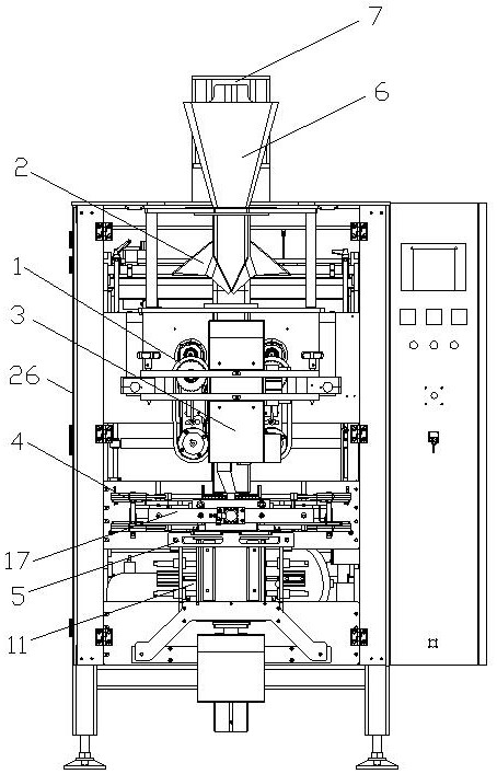 Forming method and device for brick-type bags