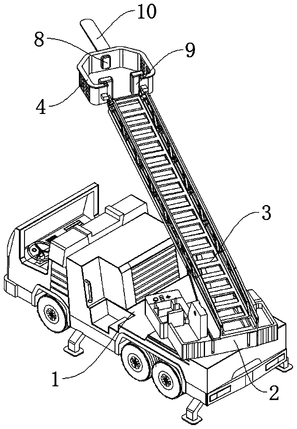 External fire fighting equipment for intelligent fire rescue