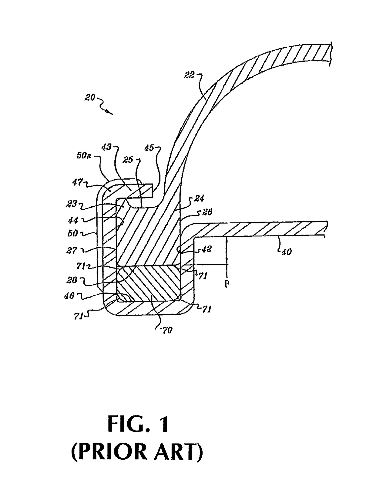 Radiator tank fastening system