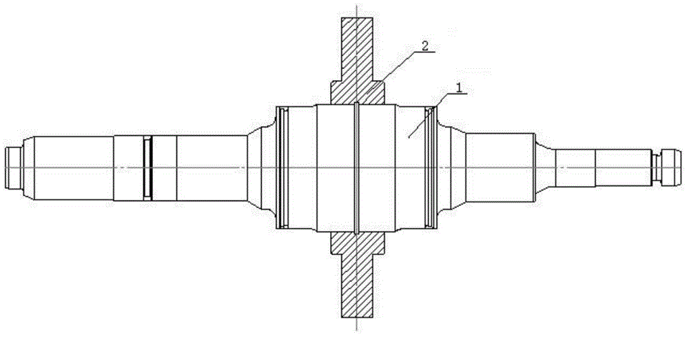 Universal mill horizontal roll assembling structure and matching and assembling method