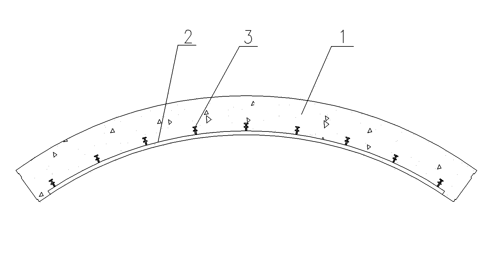 Shield method tunnel lining structure pre-buried groove connecting element and installing method thereof