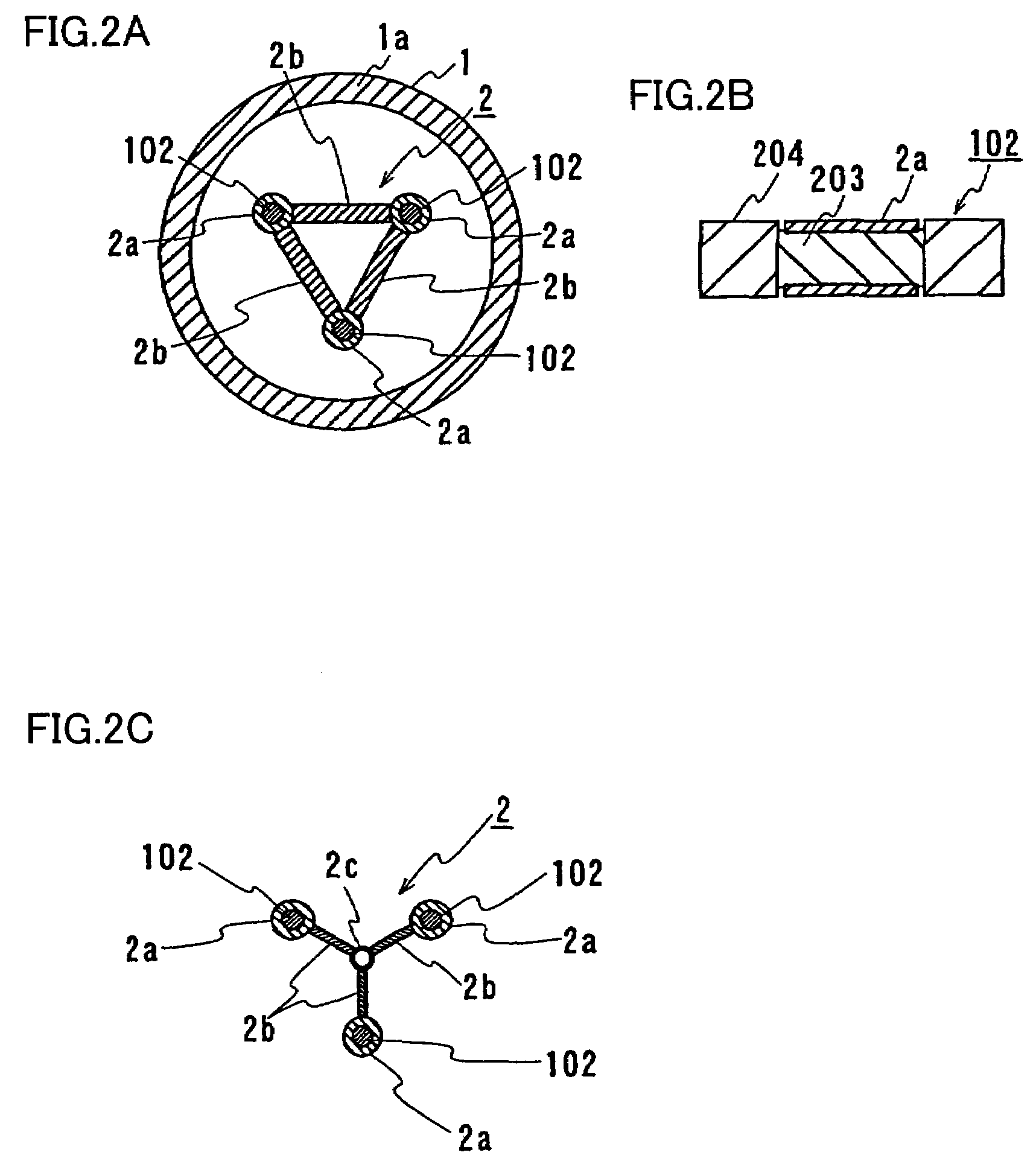 Phase split structure of multiphase superconducting cable