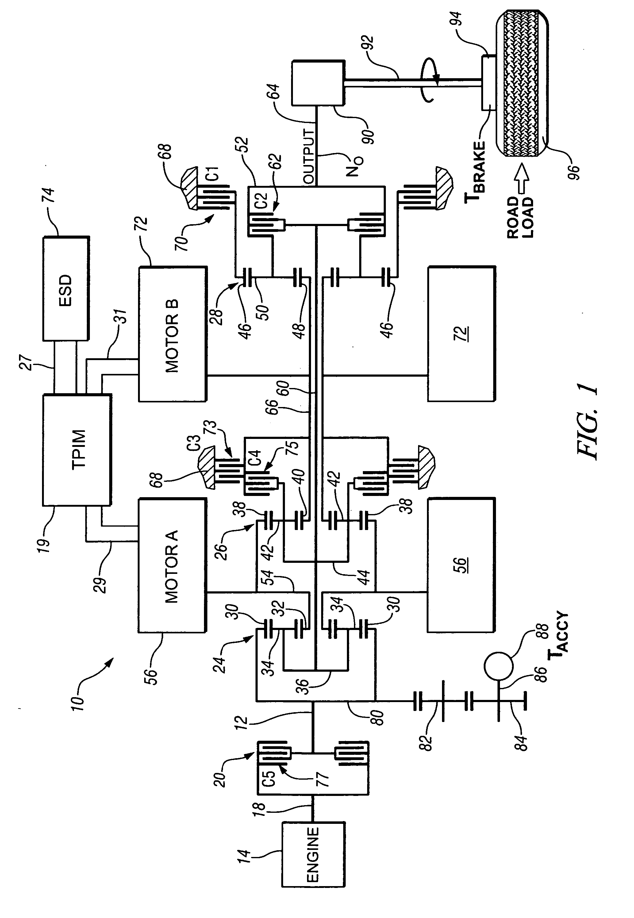 Synchronous shift execution for hybrid transmission