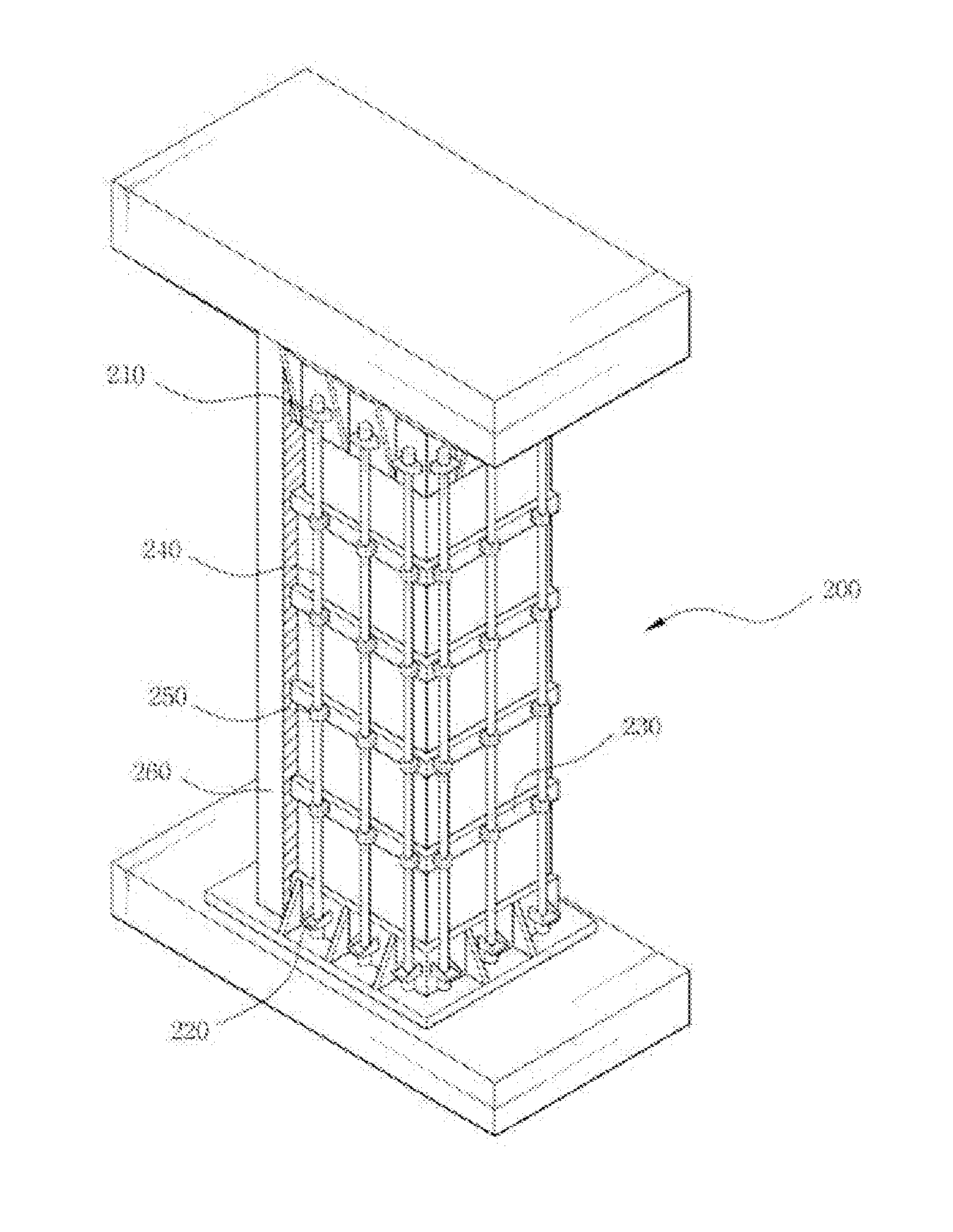 Structure for strengthening of building column structures