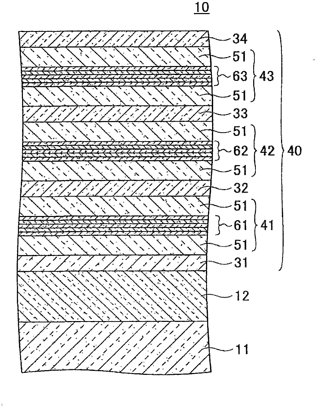 Semiconductor stack and vertical cavity surface emitting laser