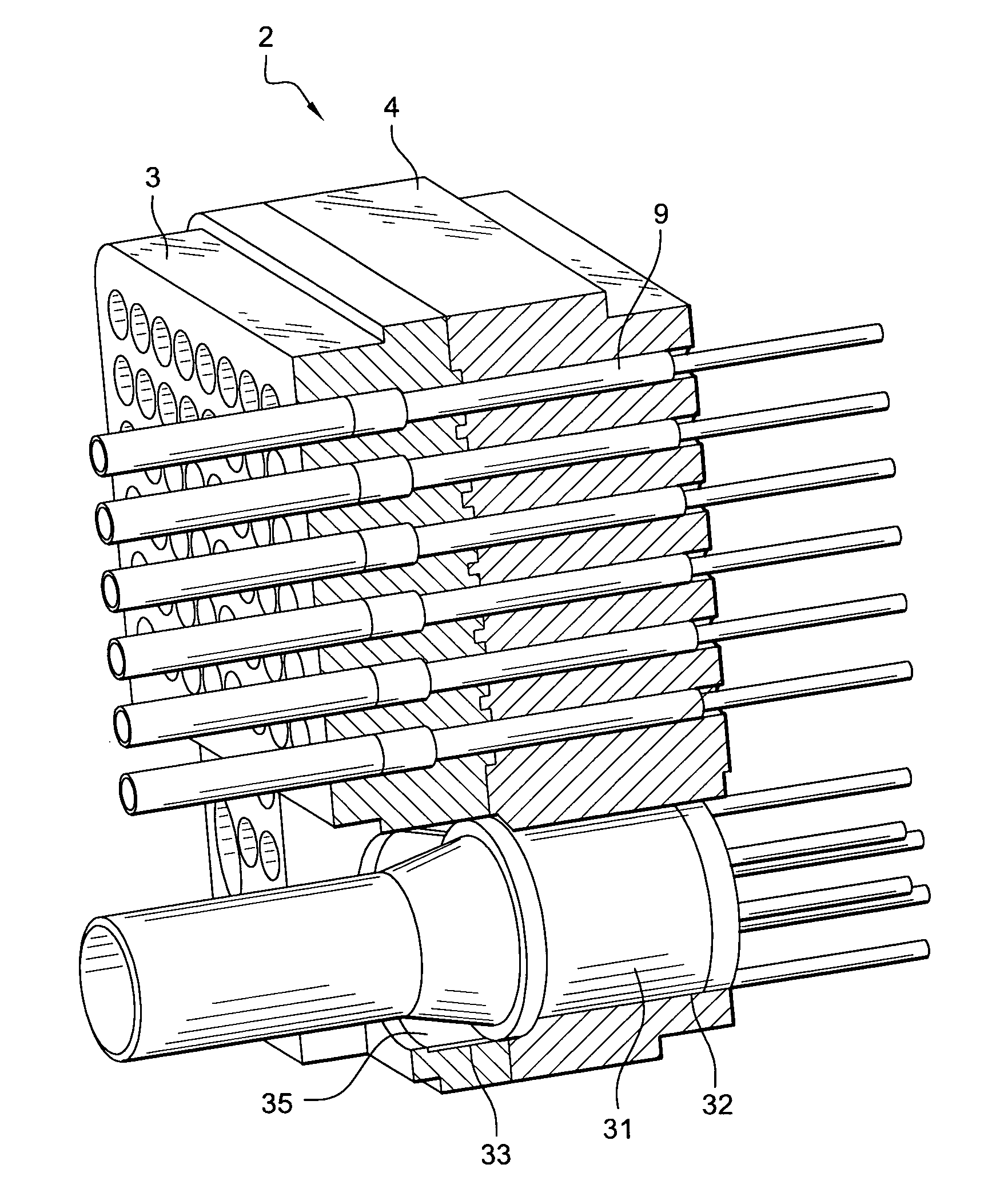 Connection unit and mounting process for such a connection unit