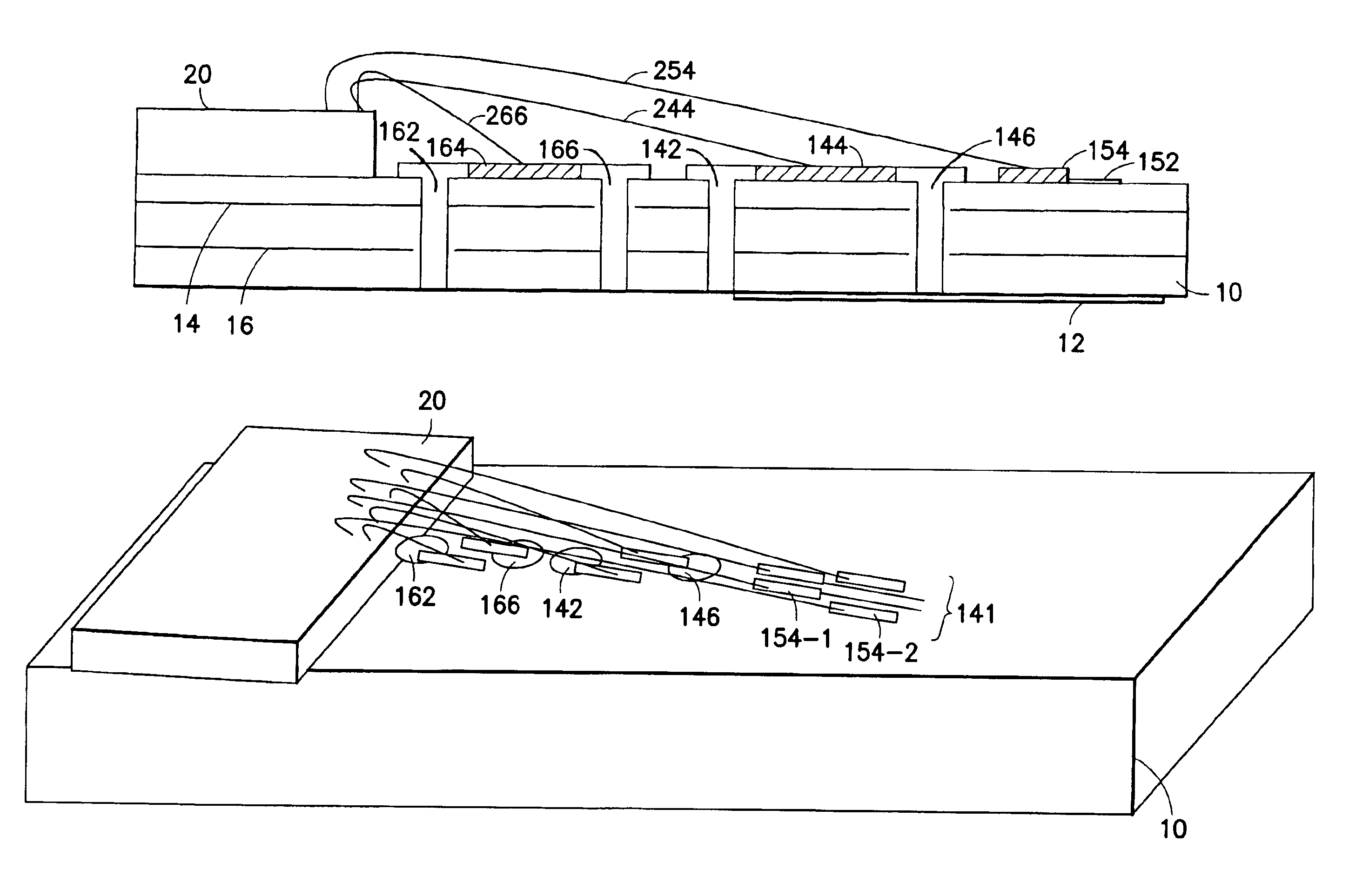 Integrated circuit package with overlapping bond fingers