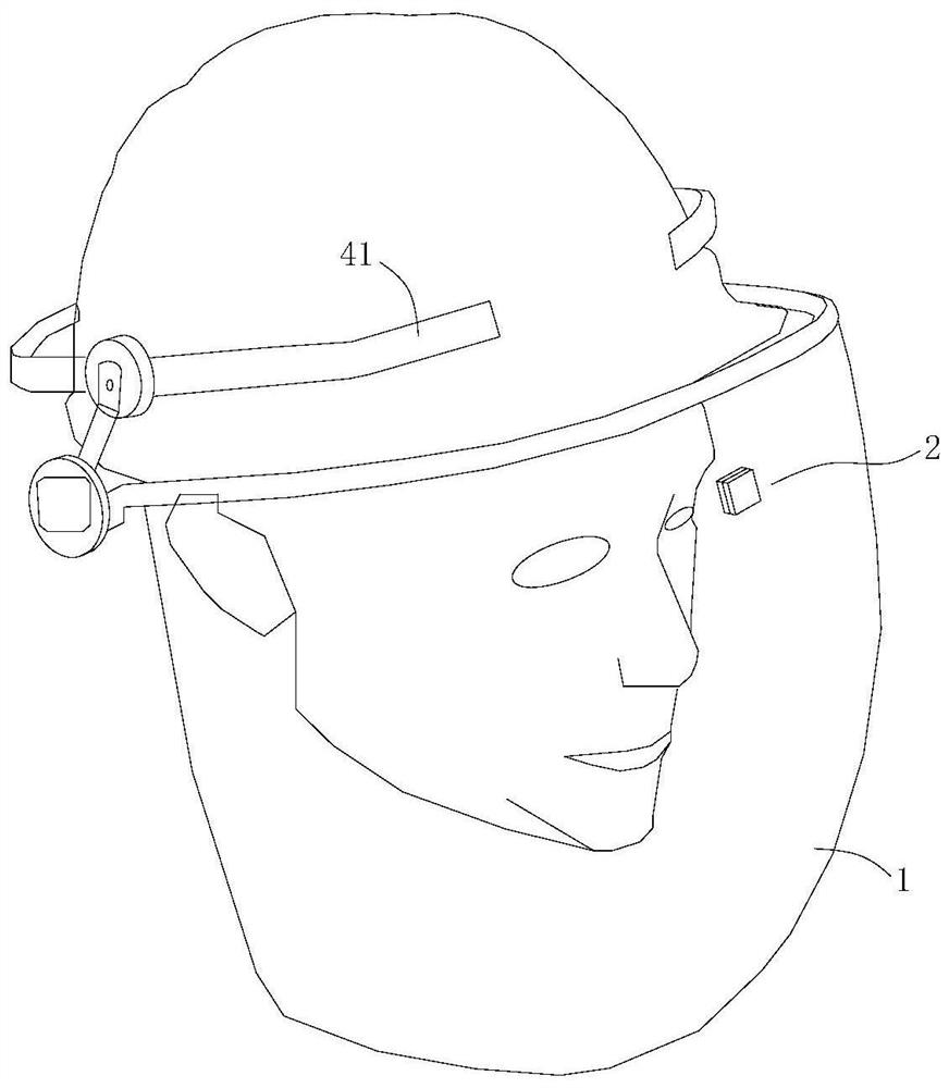 Mask with radiation dose measurement and protection functions