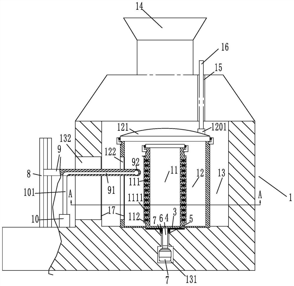 Optical glass smelting furnace