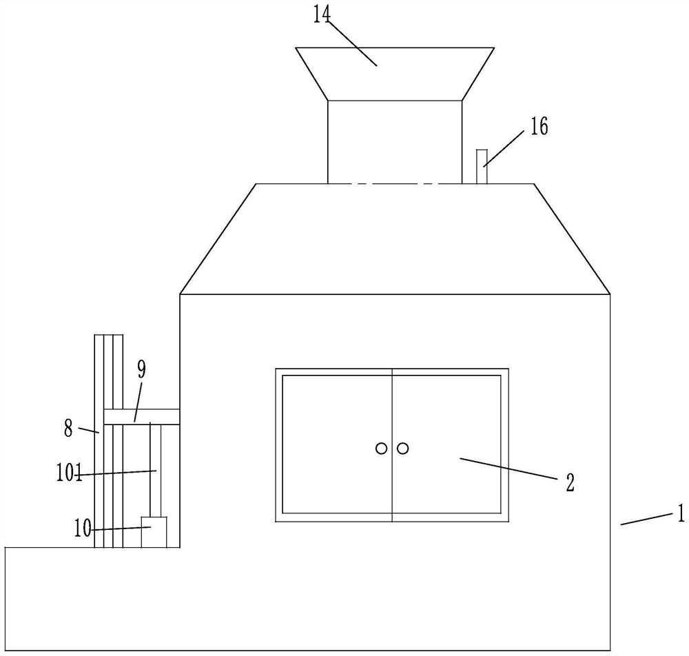 Optical glass smelting furnace