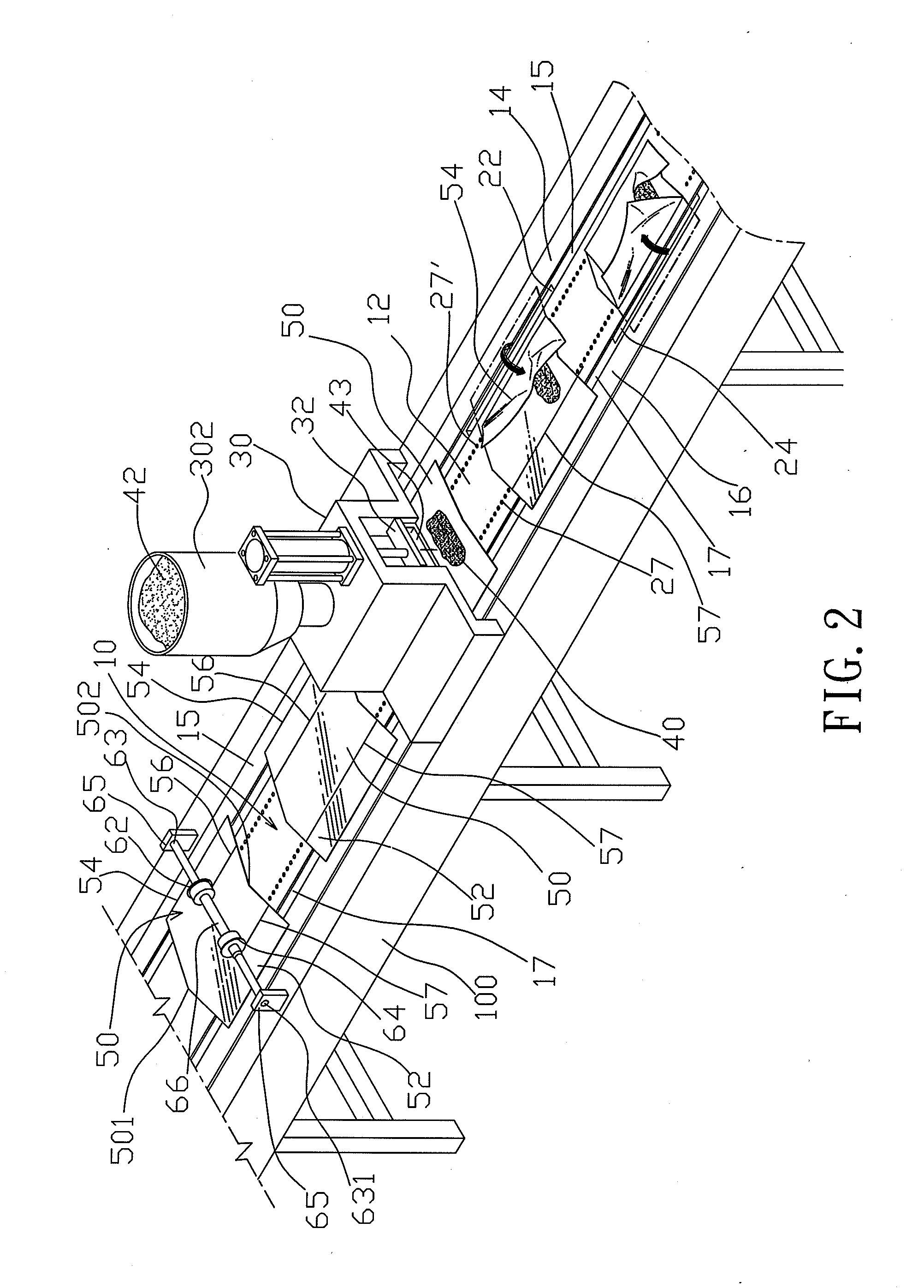 Folding control apparatus for left and right lateral pieces of slice food