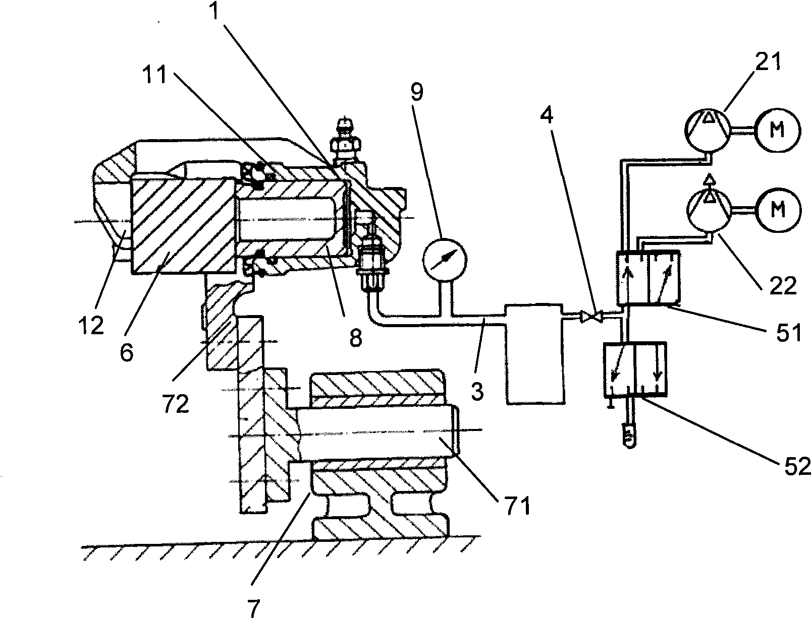 On-line high-pressure tightness testing method for brake caliper