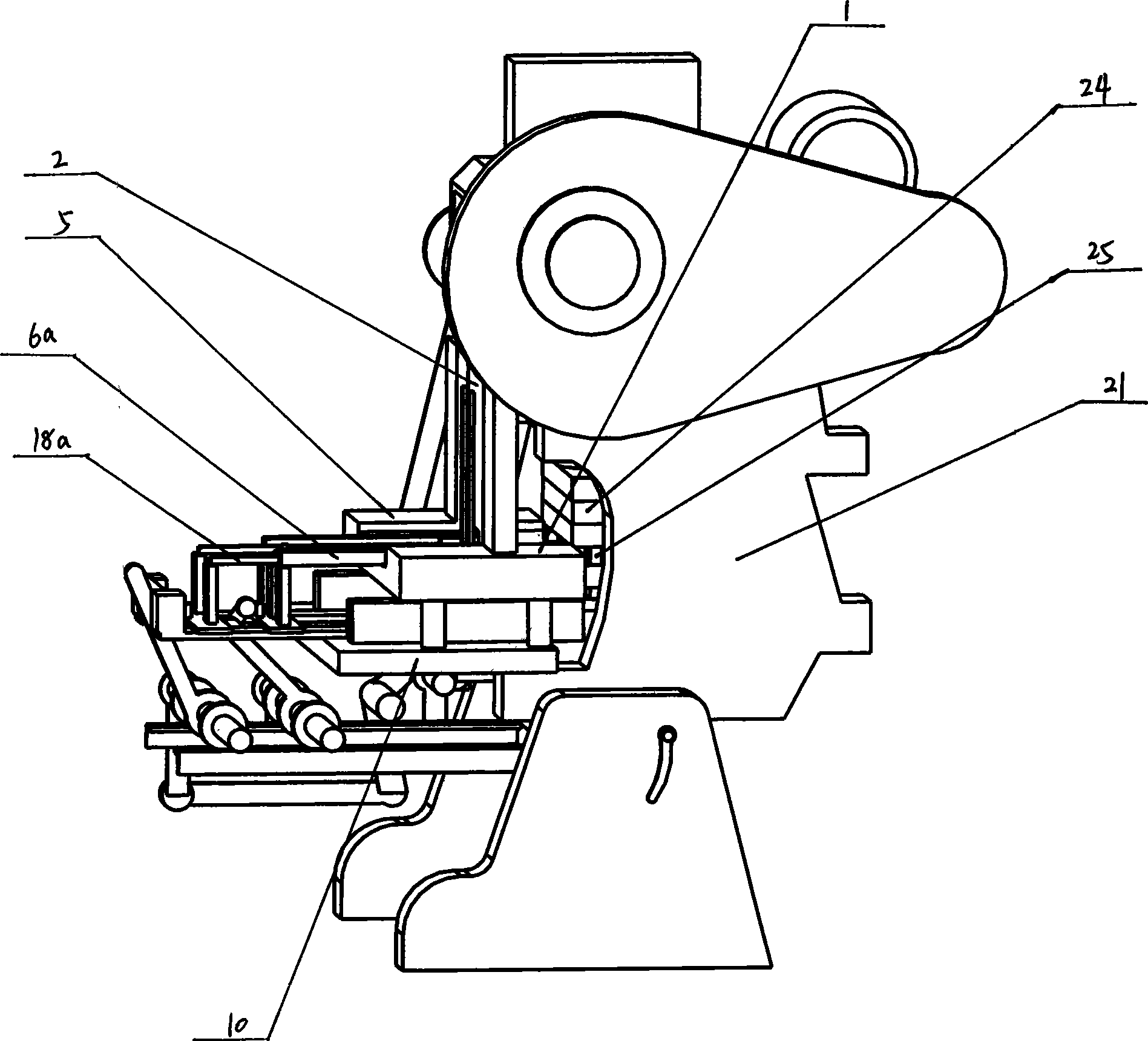 Separated splint conveying apparatus for bamboo splints