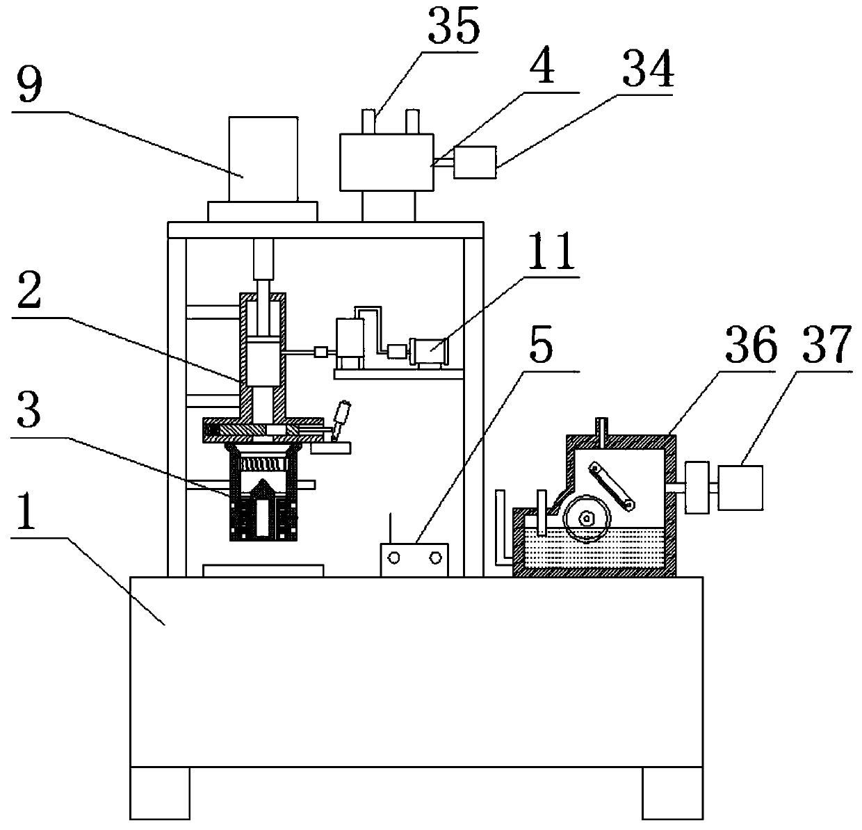 Hydraulic high-speed water-hammering punch press