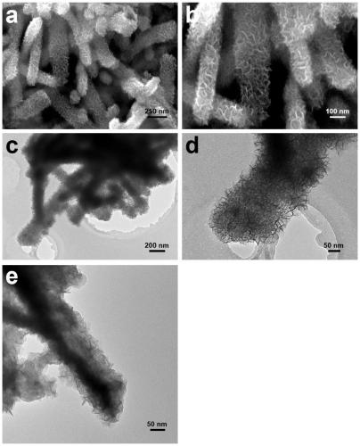 Preparation method and application of a molybdenum disulfide composite bifunctional electrocatalyst