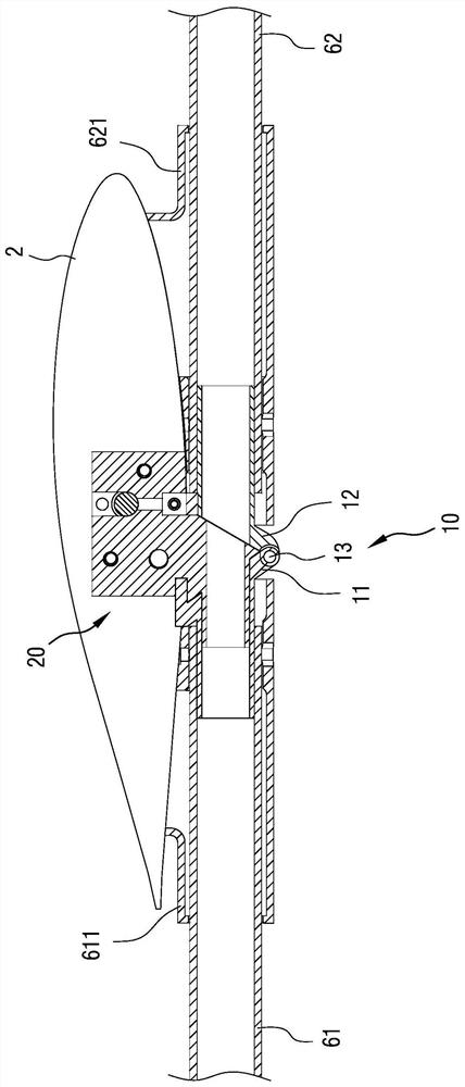Connecting structure for lift supporting beam of vertical take-off and landing aircraft