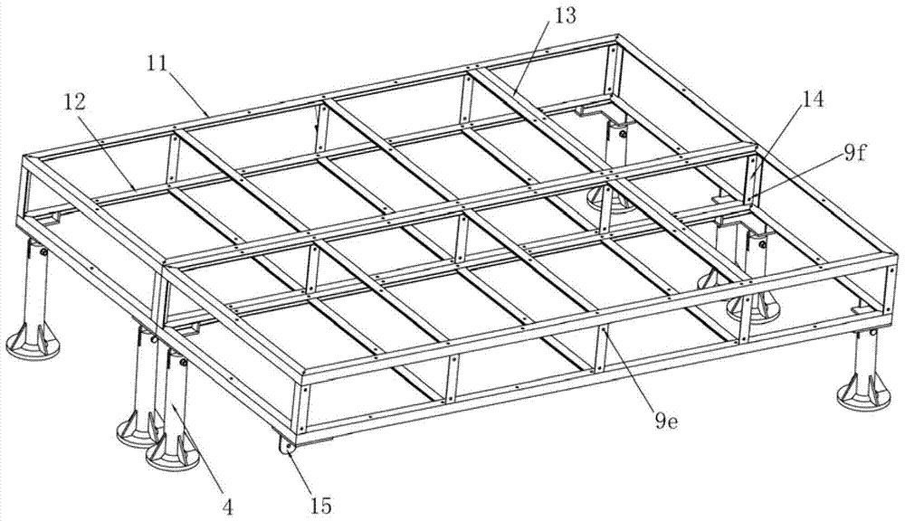 Roof greening frame body and manufacturing method