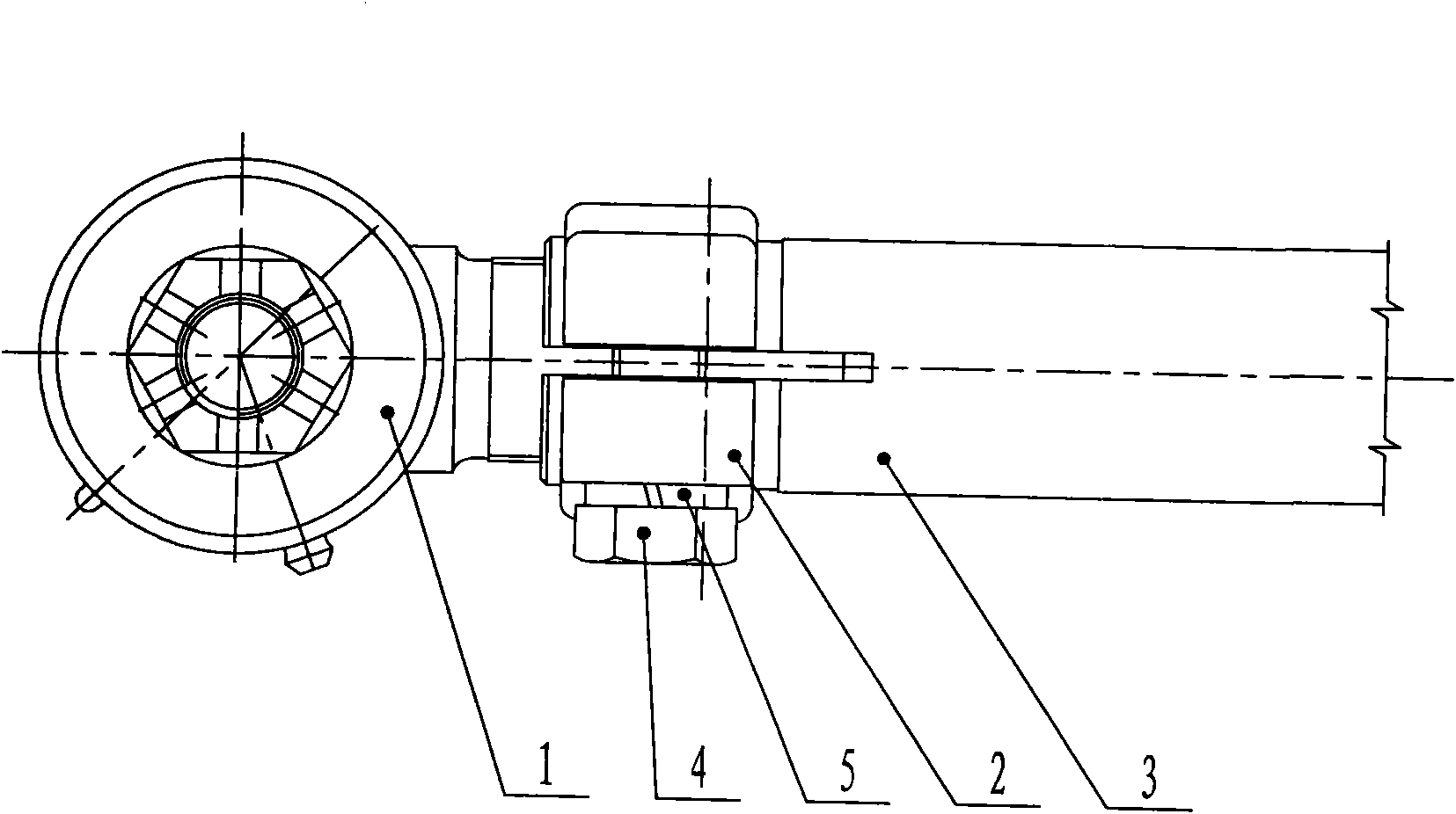 Connecting device of front axle tie rod ball of automobile