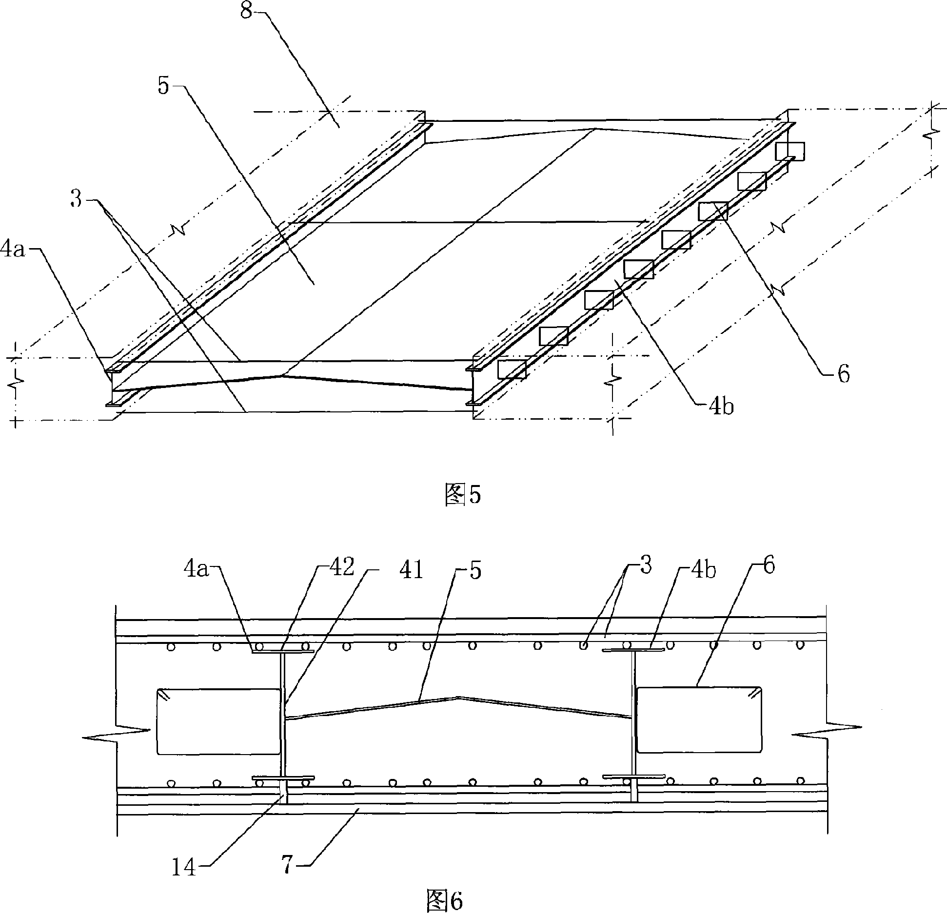Post-pouring type deformation device and construction method thereof