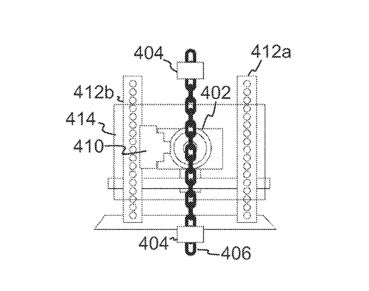 An arrangement and a method for inspecting the condition of a chain