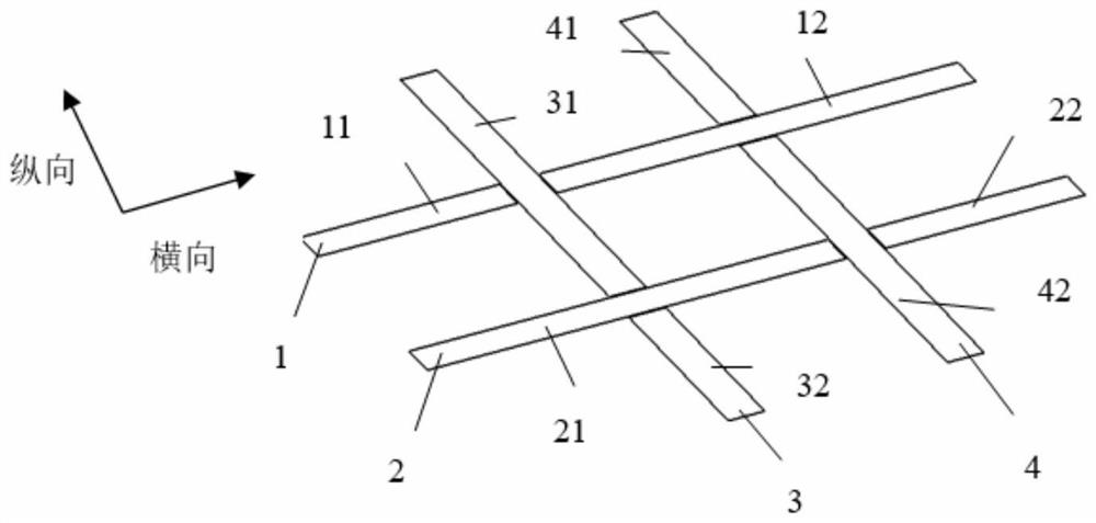 Aerospace composite material grating structure laying method