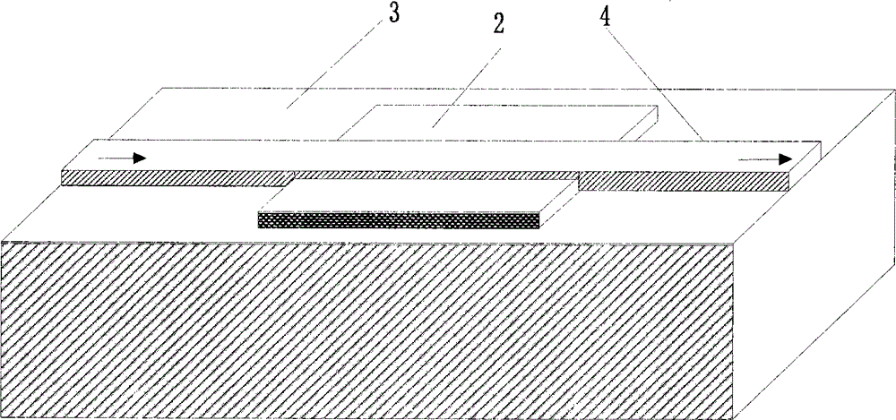 Micro-strip line filter sharing substrate with YIG (Yttrium Iron Garnet) thin film material, and regulation method thereof