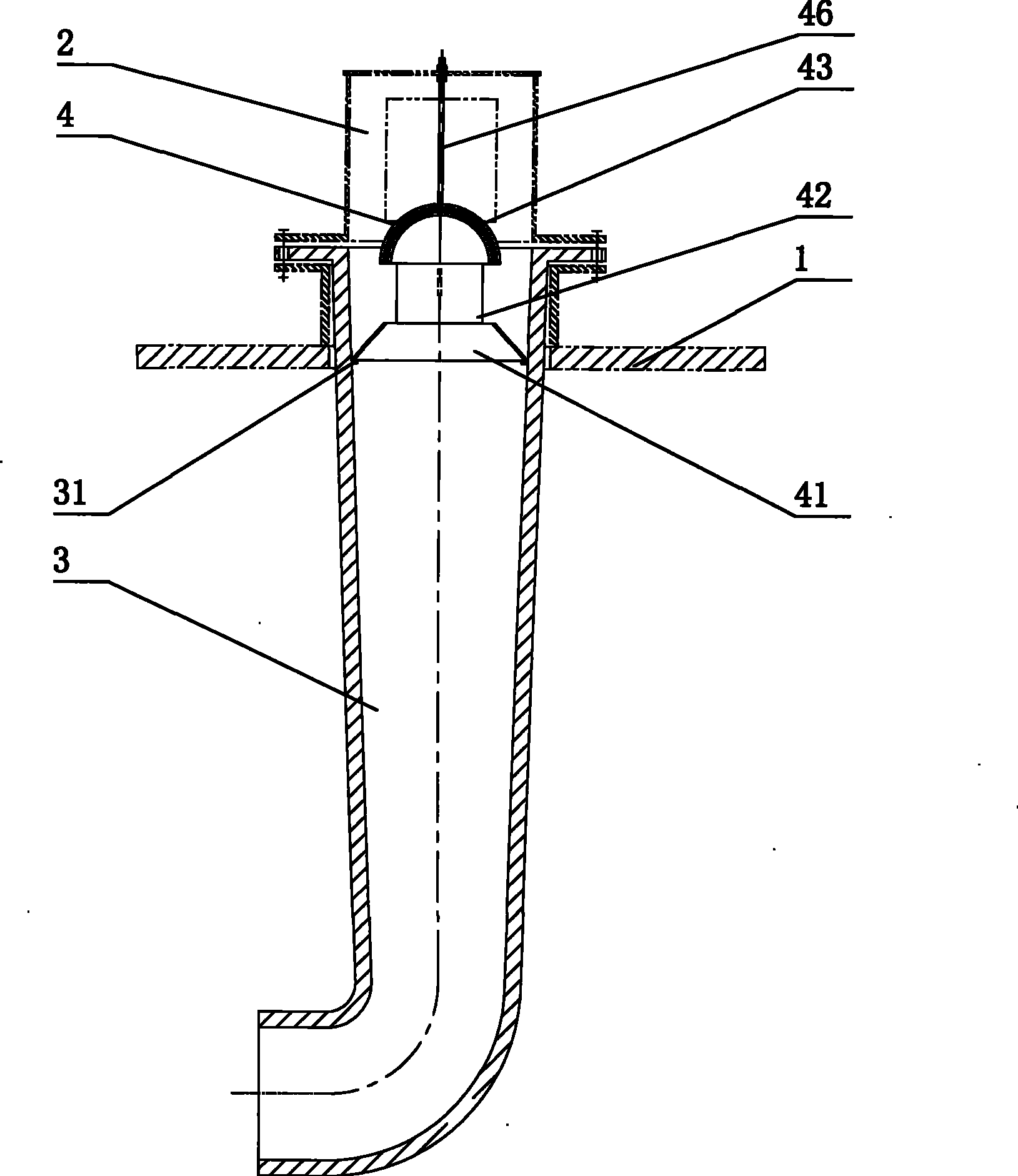 Secondary air nozzle of rotary kiln