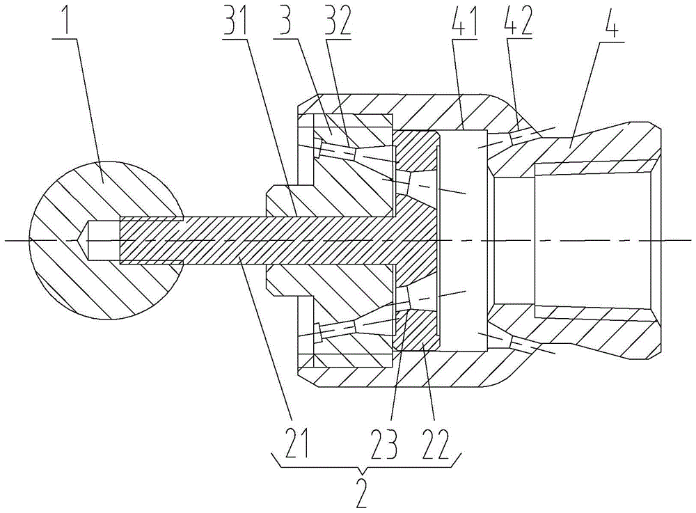 Nozzles with automatic control of flow distribution