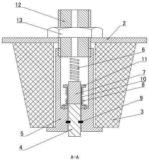 Ball mill impact force detection device and impact force detection and ball mill speed regulation method