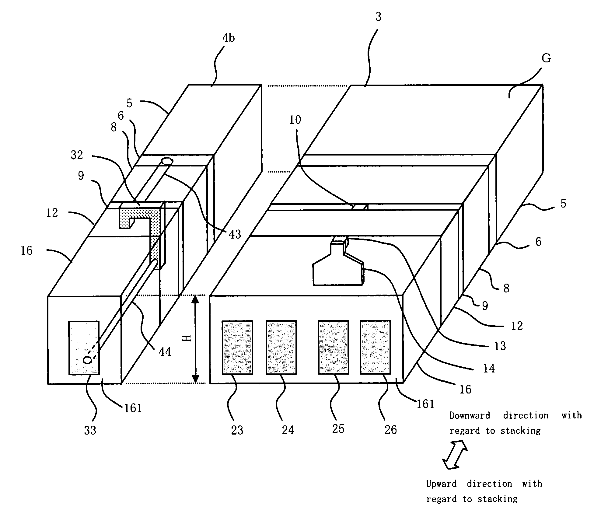 Element for detecting the amount of lapping having a resistive film electrically connected to the substrate